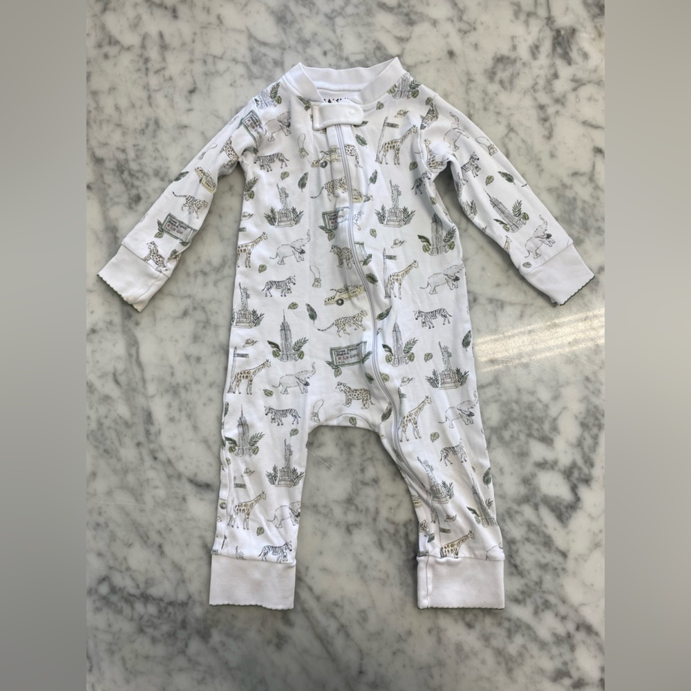 NY Zoo Zipper Romper